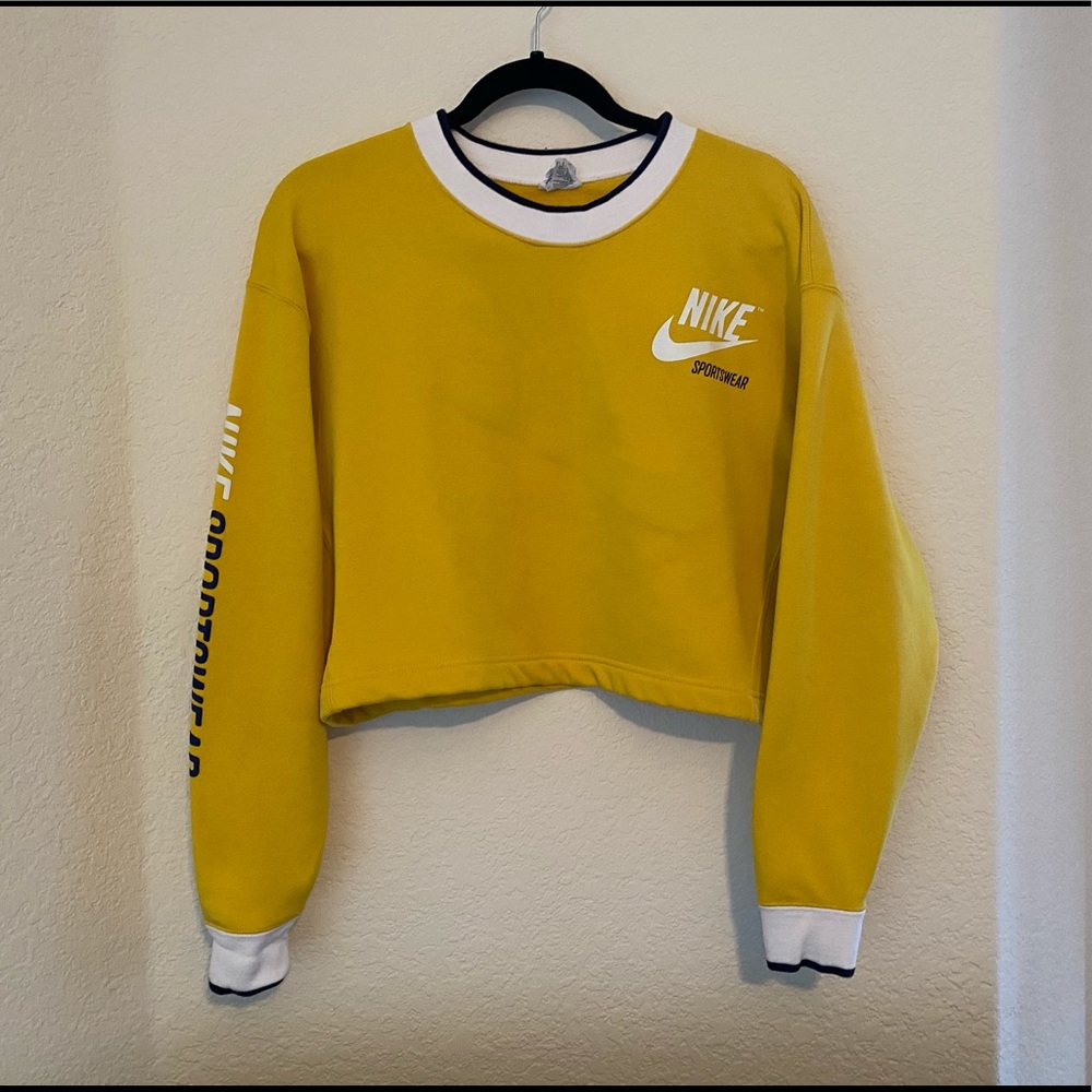 Nike Cropped Sweatshirt Reversible (Large)